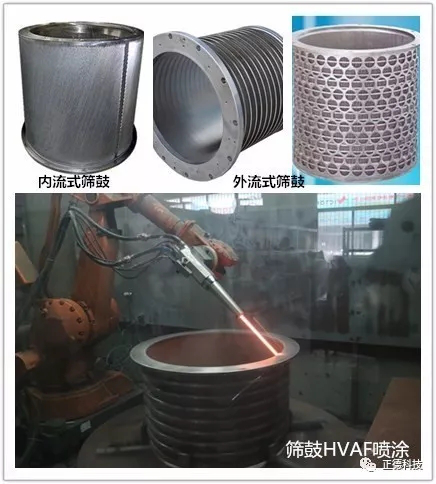 廣東正德科技超音速火焰熱噴涂制備各類篩鼓件 廣東正德科技超音速火焰熱噴涂制備各類篩鼓件